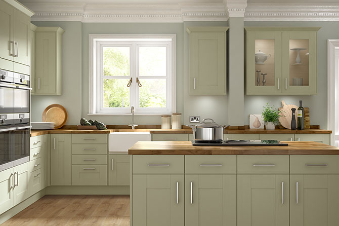 Somerset Somerset Olive Green Kitchen Range