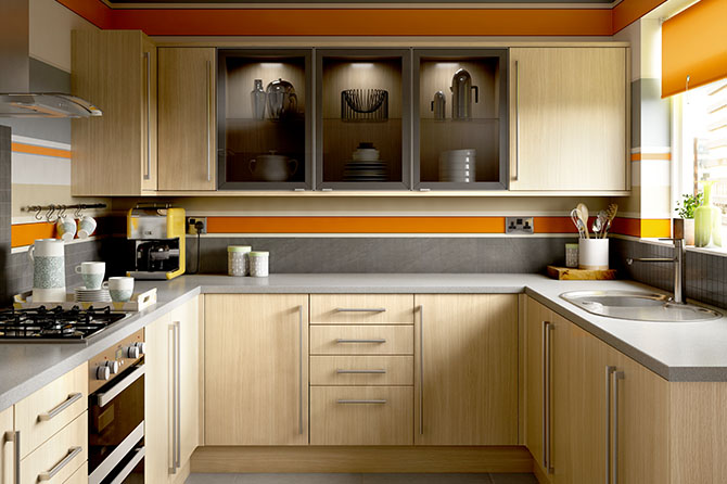 Options Options Light Oak Kitchen Range